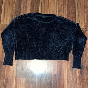Velvet feel sweater